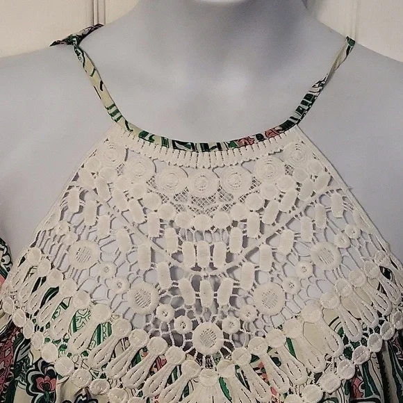 Shein Crochet Detail Boho Style Halter Dress - Picture 5 of 10